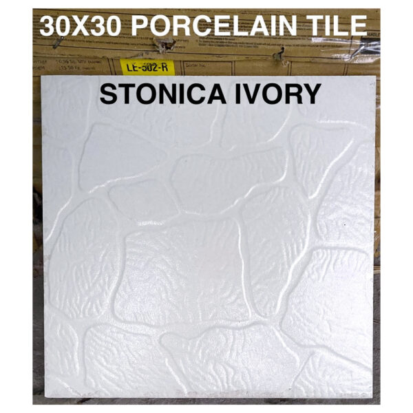 CARREAUX 30X30 PORCELAIN TILE STONICA IVORY